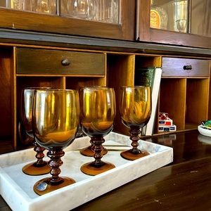 Amber Goblets Colony Italy
